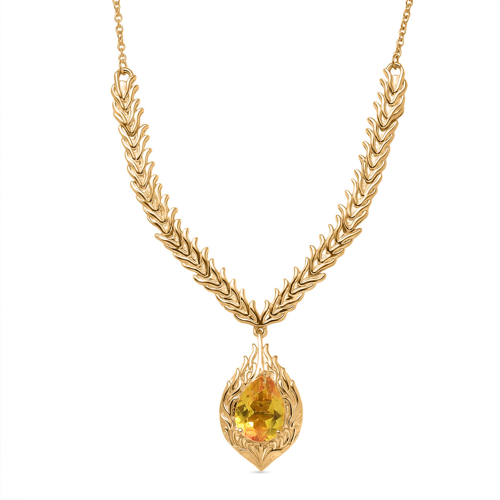 EVER TRUE Sphaleros Quarz Halskette ca. 50 cm Nickelfreies Messing ca. 3,91 ct.