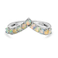 D'Joy Natürlicher, äthiopischer Welo Opal Ring 925 Silber rhodiniert (Größe 18.00) ca. 0,44 ct
