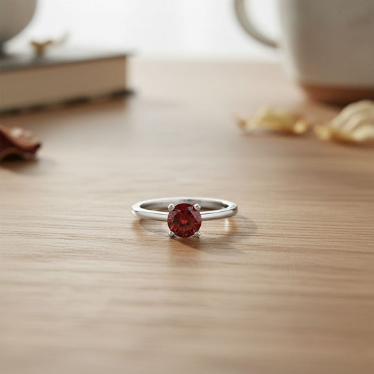LUXURIANT DIAMOND - Lab Grown Roter Diamant VS-EF SGL zertifiziert Ring 950 Platin (Größe 20.00) ca. 1.00 ct