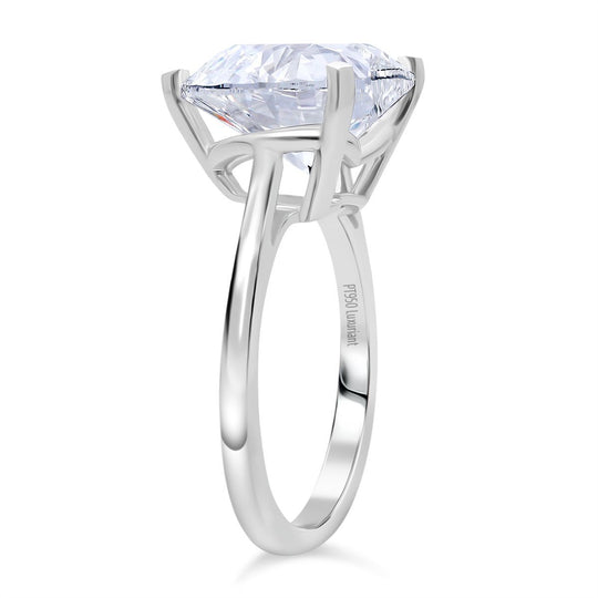 LUXURIANT DIAMOND - Lab Grown Diamant (12.5 mm) VS-EF IGI zertifiziert Ring 950 Platin (Größe 18.00) (10-15 Werktage Lieferzeit) ca. 7.50 ct