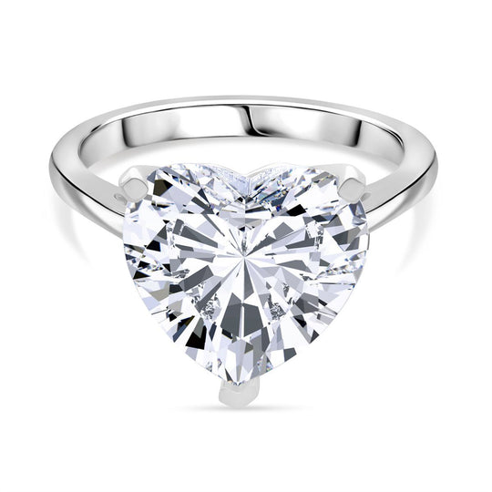 LUXURIANT DIAMOND - Lab Grown Diamant (12.5 mm) VS-EF IGI zertifiziert Ring 950 Platin (Größe 18.00) (10-15 Werktage Lieferzeit) ca. 7.50 ct