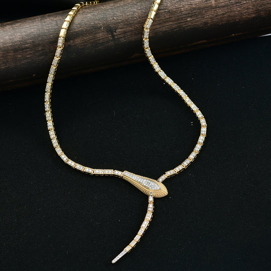 LUXURIANT DIAMOND - Lab Grown Diamant SI-GH SGL zertifiziert Halskette ca. 45 cm 925 Silber 750 Gelbgold Vermeil ca. 2.00 ct
