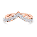 D'Joy Moissanit Ring 925 Silber 750 rosévergoldet (Größe 16.00) ca. 0,68 ct