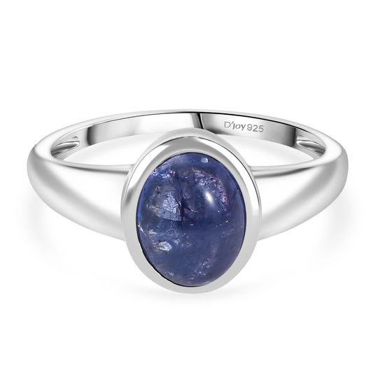 D'Joy AA Tansanit Ring 925 Silber rhodiniert (Größe 21.00) ca. 2,49 ct