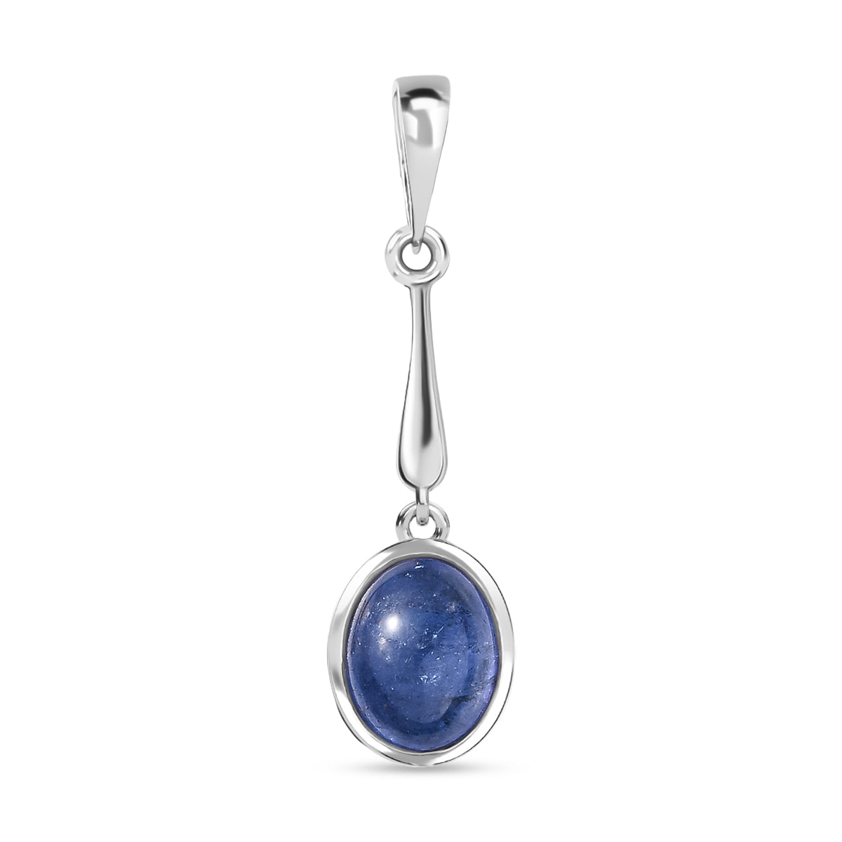 D'Joy AA Tansanit Solitär Anhänger, 925 Silber rhodiniert - 2,27 ct.