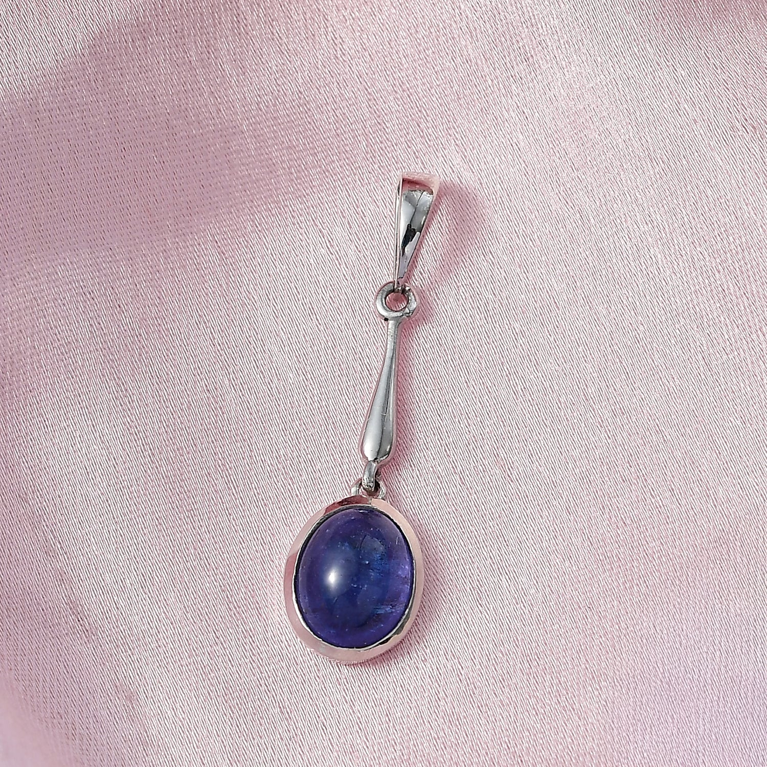 D'Joy AA Tansanit Anhänger 925 Silber rhodiniert ca. 2.27 ct