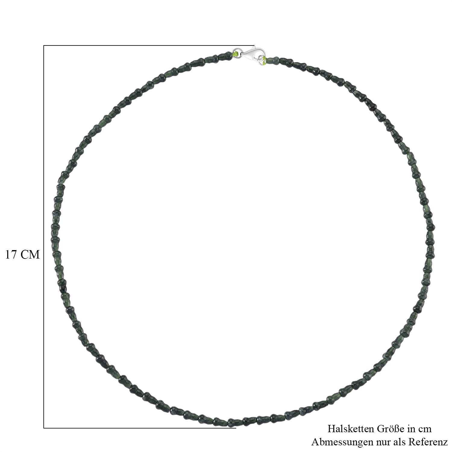 ALLE ERSTE MAL - D'Joy AAA Natürlicher Type-A Olmek Jadeit Halskette ca. 50 cm 925 Silber rhodiniert ca. 58.00 ct