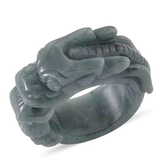 EXTREM SELTEN Natürlicher Olmek Jadeit Ring 16 cm ca. 40.00 ct (Größe 17.00)