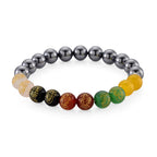 Mehrfarbig Edelsteine, Terahertz Armband ca. Flexibles cm ca. 135.00 ct