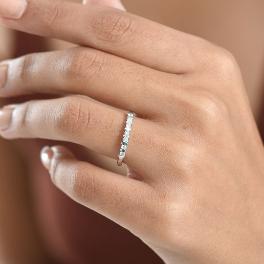 LUXURIANT DIAMOND - Lab Grown Diamant SI-GH Ring 925 Silber rhodiniert (Größe 16.00) (10-15 Werktage Lieferzeit) ca. 0.20 ct