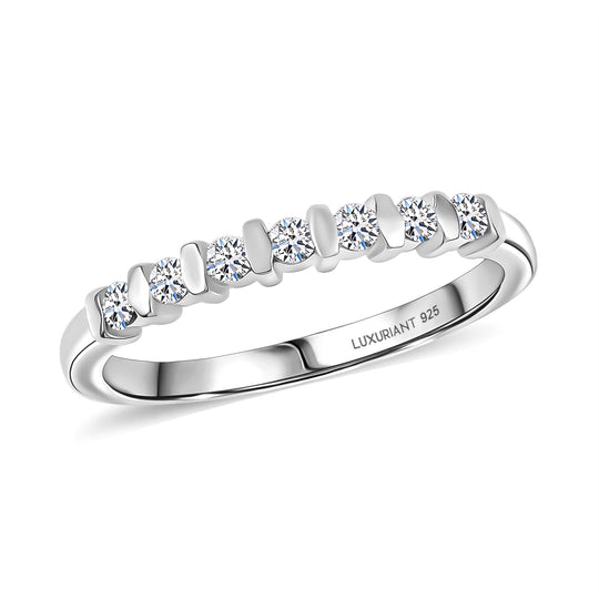 LUXURIANT DIAMOND - Lab Grown Diamant SI-GH Ring 925 Silber rhodiniert (Größe 16.00) (10-15 Werktage Lieferzeit) ca. 0.20 ct