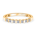 LUXURIANT DIAMOND - Lab Grown Diamant SI-GH Ring 925 Silber 750 Gelb Vergoldet (Größe 17.00) (10-15 Werktage Lieferzeit) ca. 0.20 ct