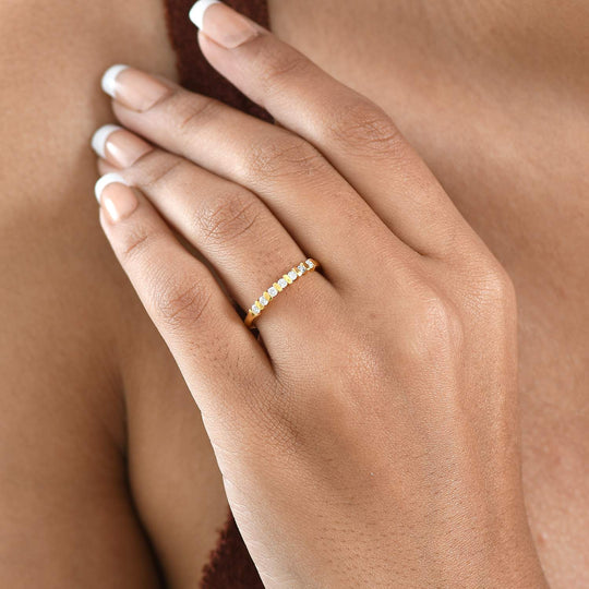 LUXURIANT DIAMOND - Lab Grown Diamant SI-GH Ring 925 Silber 750 Gelb Vergoldet (Größe 19.00) ca. 0.20 ct