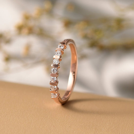 LUXURIANT DIAMOND - Lab Grown Diamant SI-GH Ring 925 Silber 750 rosévergoldet (Größe 16.00) ca. 0.20 ct
