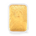 999er Goldfolie mit Freiheitsstatue-Motiv, 4,5x3,1cm, 10mg