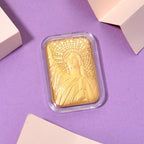 999er Goldfolie mit Freiheitsstatue-Motiv, 4,5x3,1cm, 10mg