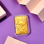 999er Goldfolie mit Schildkrötenmotiv, 4,5x3,1cm, 10mg