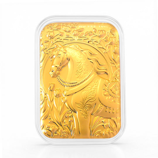 EXKLUSIVES GESCHENK - 999er Goldfolie mit Rose-Motiv 10mg