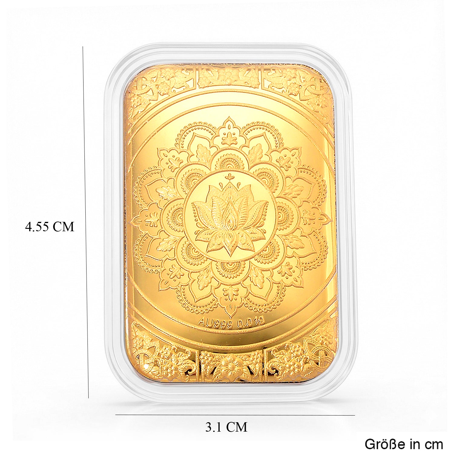 EXKLUSIVES GESCHENK - 999er Goldfolie mit Lotus-Mandala 10mg