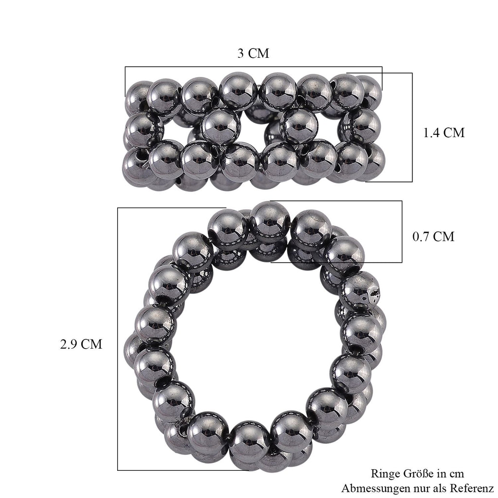 Terahertz Ring Flexibel (Größe 20,00-21,00) ca. 15,00 ct.