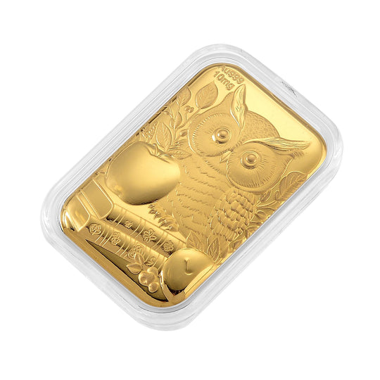 EXKLUSIVES GESCHENK - 999er Goldfolie mit Kängurumotiv (Symbol für Stärke und Fortschritt), ca. 26x40 mm, ca. 10 mg