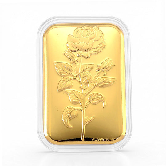 EXKLUSIVES GESCHENK - 999er Goldfolie mit Kängurumotiv (Symbol für Stärke und Fortschritt), ca. 26x40 mm, ca. 10 mg