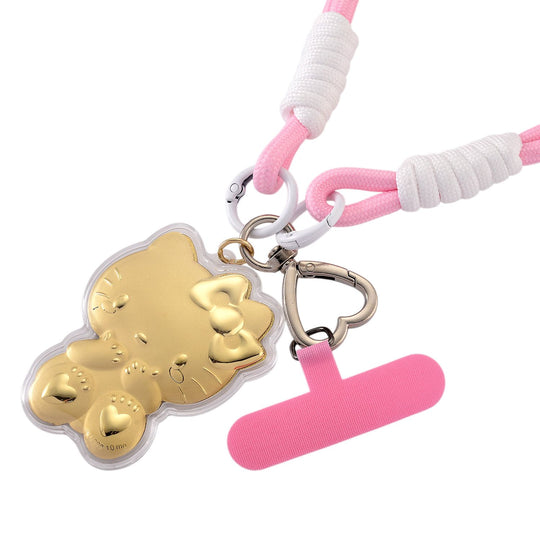999 Gold Kitty Cat Schlusselanhänger 10mg
