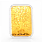 EXKLUSIVES GESCHENK - 999er Goldfolie mit Lebensbaum 10mg