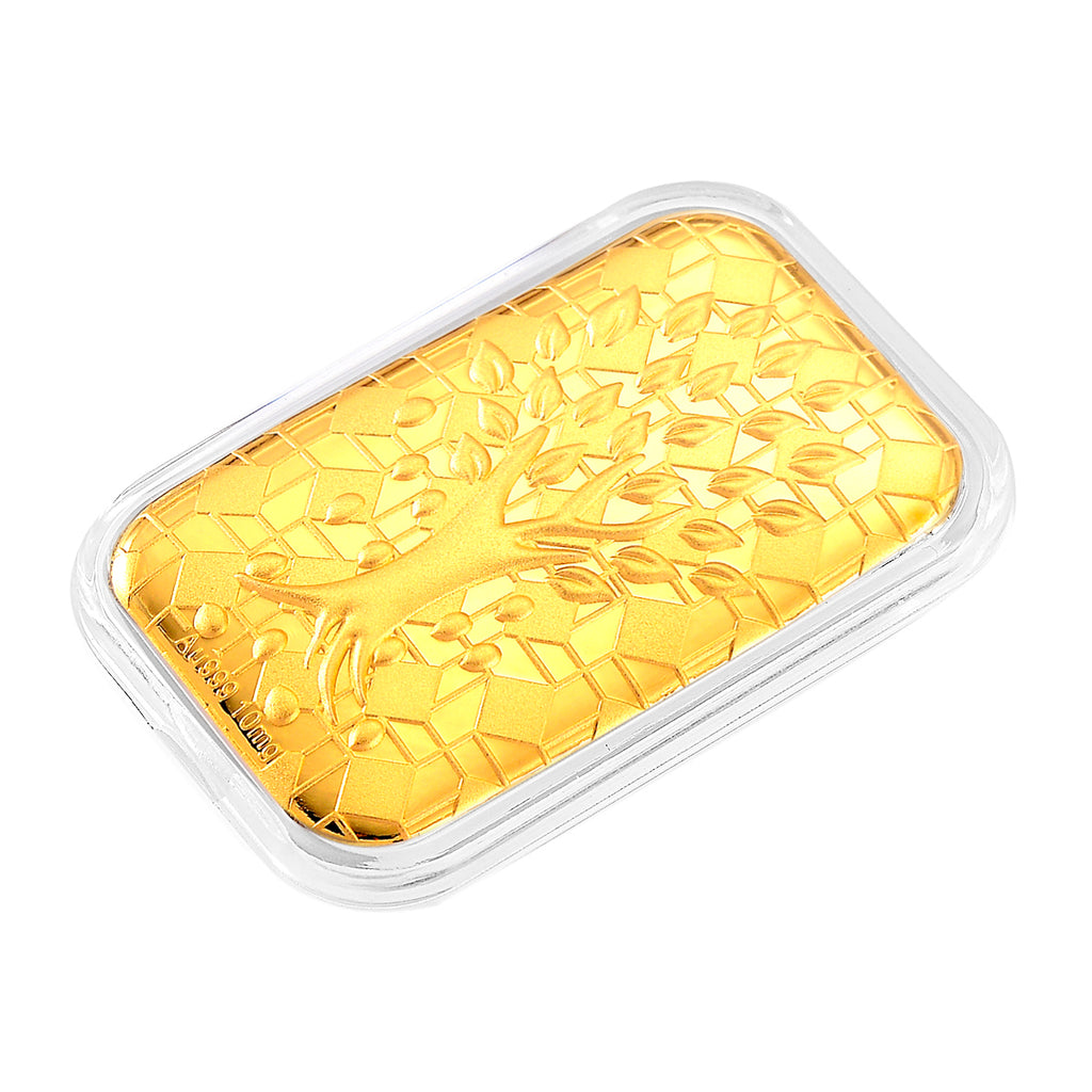 EXKLUSIVES GESCHENK - 999er Goldfolie mit Lebensbaum 10mg