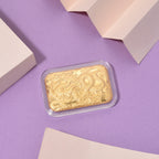 999er Goldfolie mit Drachenmotiv, 10mg