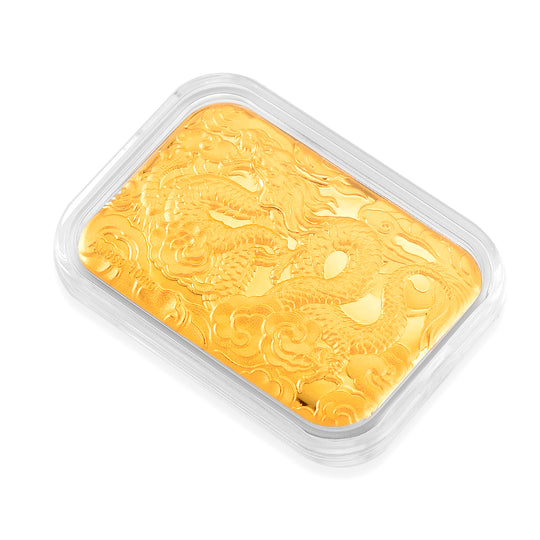 999er Goldfolie mit Drachenmotiv, 10mg