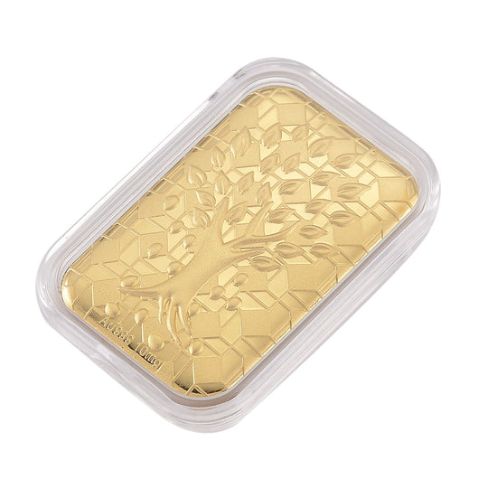 EXKLUSIVES GESCHENK - 999er feingoldplatte mit Bibel Motiv, 10mg 999 Gold