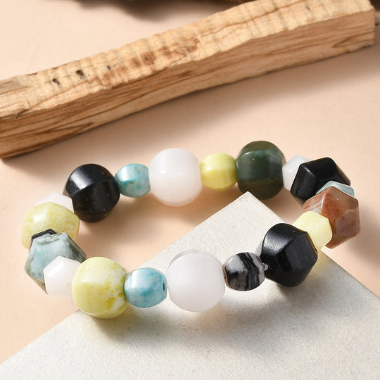 Mehrfarbig Jaspis Armband Flexibles (18 - 23 cm) ca. 203,00 ct.