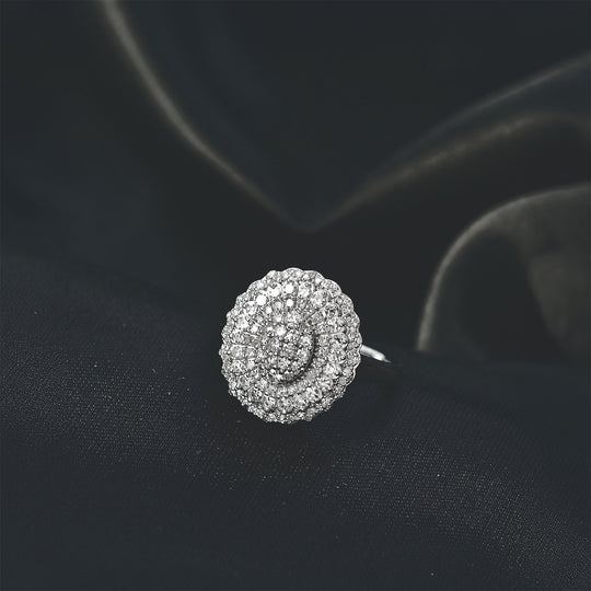 LUXURIANT DIAMOND - Lab Grown Diamant SI-GH Ring 925 Silber Rhodiniert (Größe 17.00) ca. 1.00 ct