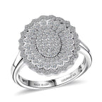 LUXURIANT DIAMOND - Lab Grown Diamant SI-GH Ring 925 Silber Rhodiniert (Größe 18.00) ca. 1.00 ct
