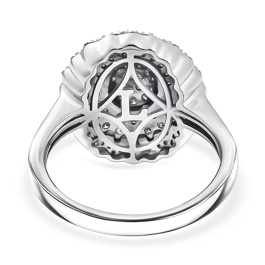 LUXURIANT DIAMOND - Lab Grown Diamant SI-GH Ring 925 Silber Rhodiniert (Größe 18.00) ca. 1.0 ct