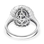 LUXURIANT DIAMOND - Lab Grown Diamant SI-GH Ring 925 Silber Rhodiniert (Größe 18.00) ca. 1.0 ct