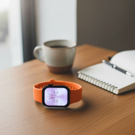 Smartwatch HW mini 2 1,75 Zoll Rosé, Set mit 7 Wechselarmbändern inklusive kristallbesetztem Armband, IP67, Bluetooth 5.2, kabelloses Laden

, Rosa