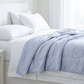 Silk quilt with cooling fabric fabric:85% nylon+15%spandex Filling:100g silk+200g polyester,around 110gsm