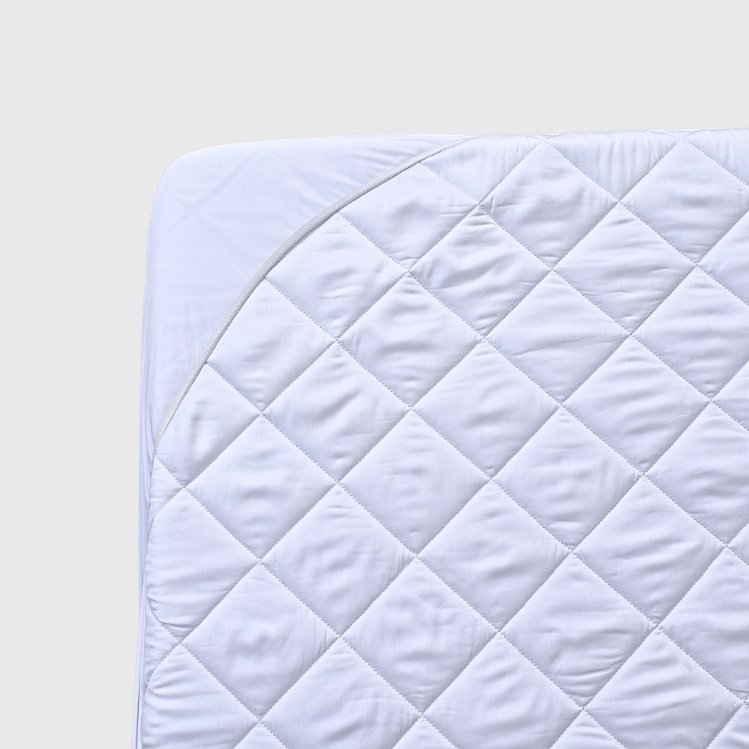 LIVMORE Gestepptes Tencel Wasserdichtes Matratzentopper King Size 150 x 200 + 30 cm Weiß