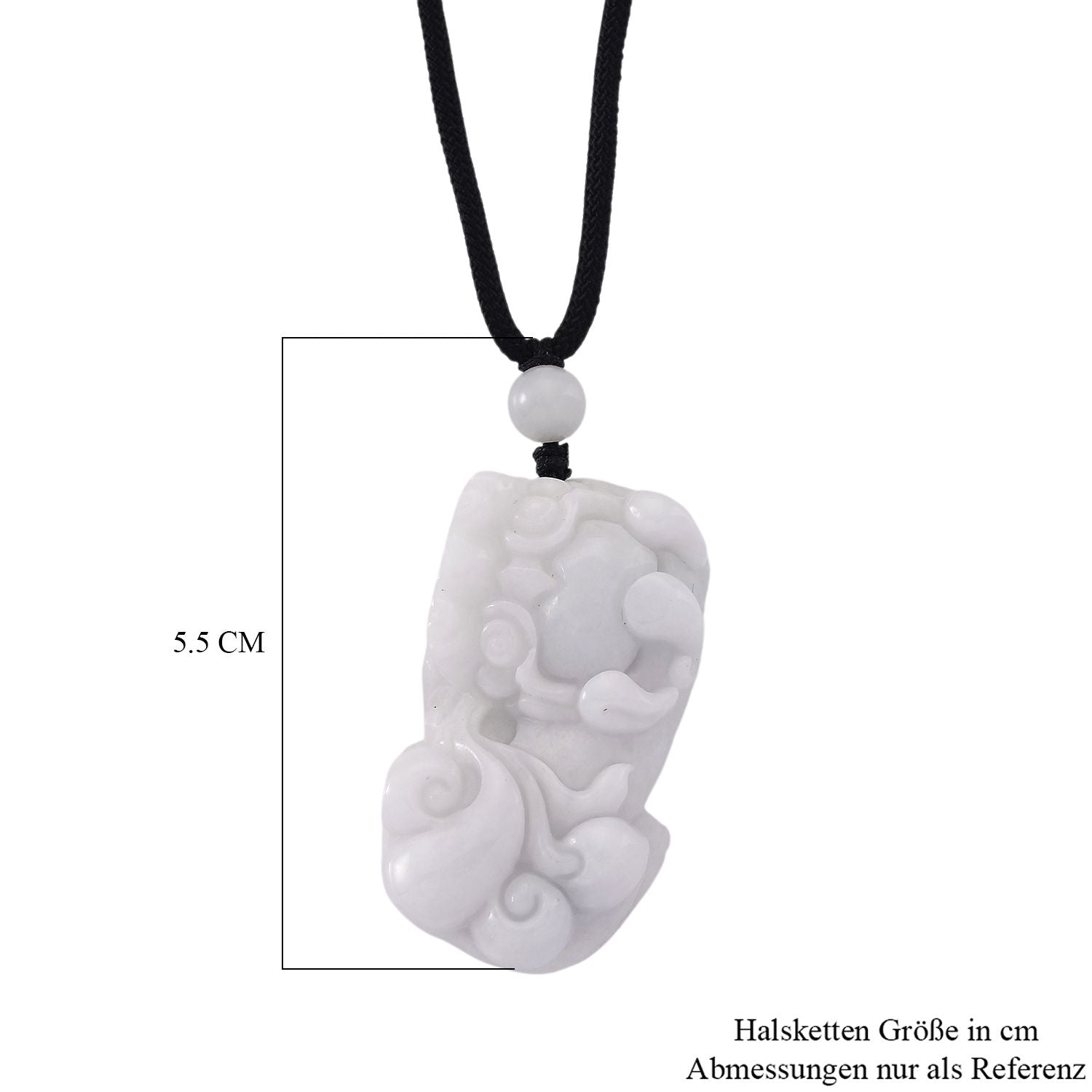 EXTREM SELTEN Natürliche Weiße Jadeit Jade Halskette Flexibles(ca. 70  cm) ca. 125.00 ct