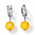 Bernstein Ohrringe 925 Silber