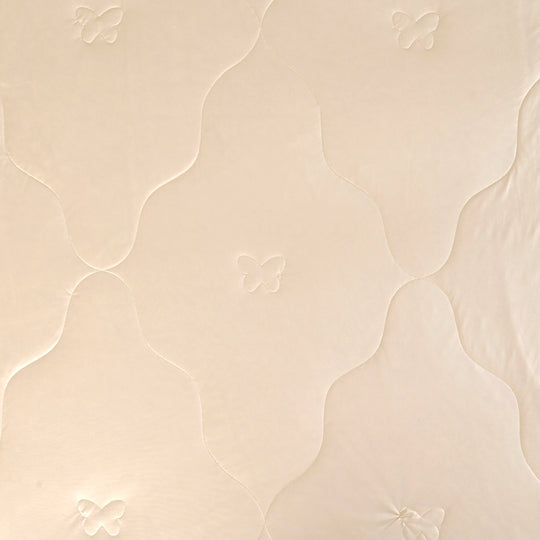 SERENITY NIGHT High-Tech Cooling-Steppdecke mit edler, temperaturregulierender Maulbeeren-Seiden-Füllung, 135x200 cm, Gold
