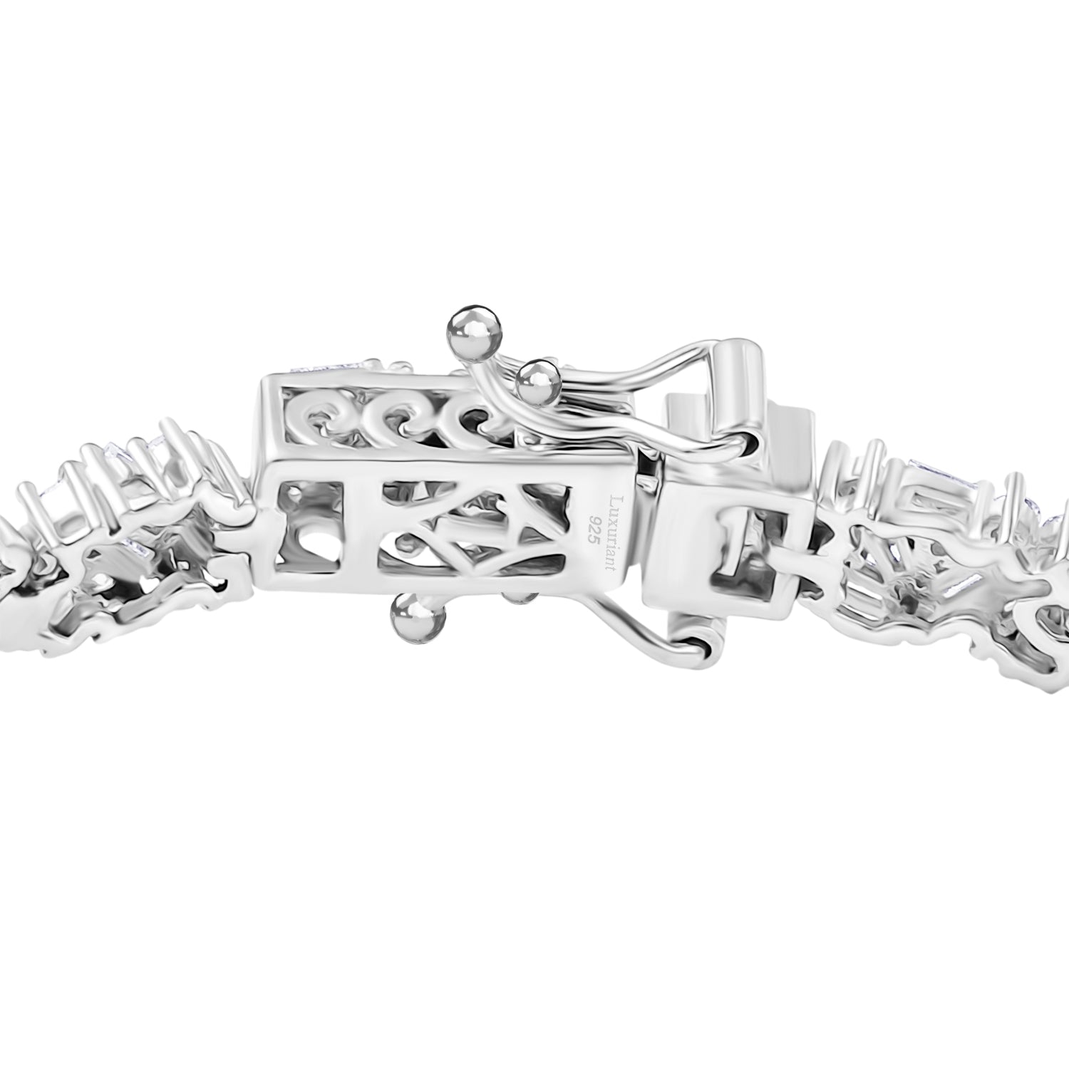 LUXURIANT DIAMOND - Lab Grown Diamant SI-GH Armband ca. 18.5 cm 925 Silber Rhodiniert (10-15 Werktage Lieferzeit) ca. 4.00 ct
