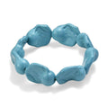 Flexibles Sleeping Beauty türkisfarbenes Fancy Muschelkernperle Armband