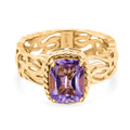 EVER TRUE AA Rose De France Amethyst Ring Nickelfreies Messing (Größe 19.00) ca. 1,94 ct