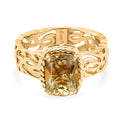 EVER TRUE AA Citrin Ring Nickelfreies Messing (Größe 17.00) ca. 2,18 ct