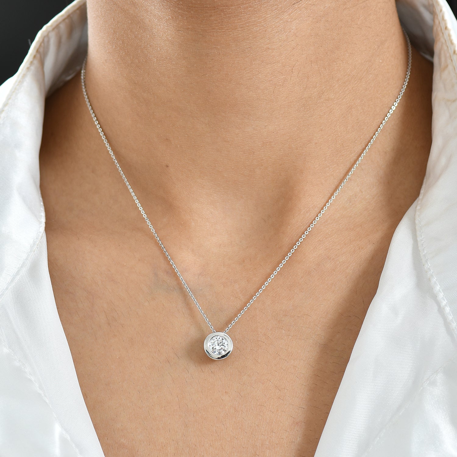 LUXURIANT DIAMOND - Lab Grown Diamant VS-EF Anhänger 950 Platin ca. 1,00 ct.