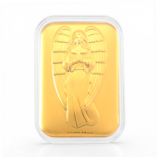EXKLUSIVES GESCHENK - 999er Goldfolie mit Rose-Motiv 10mg