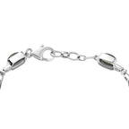 D'Joy AAA Labradorit Armband ca. 19 cm 925 Silber Rhodiniert ca. 12.85 ct